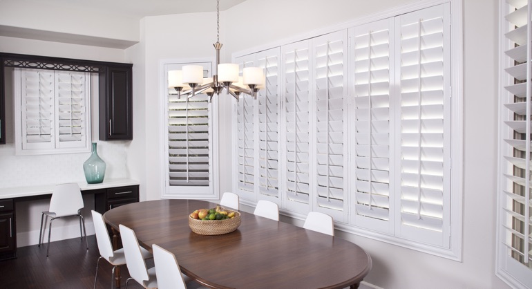 white shutters in Clearwater kitchen